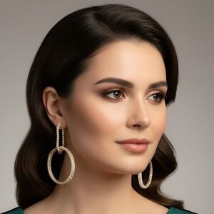 Crystal Ring Earrings